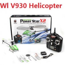WLtoys V930 Power Star X2 4CH 6-Axis Gyro Brushless Flybarless RC Helicopter RTF